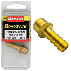 Champion - Hose Tails - Straight - Female - 5/16" x 1/8" | HC91