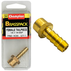 Champion - Hose Tails - Straight - Female - 1/4" x | HC93