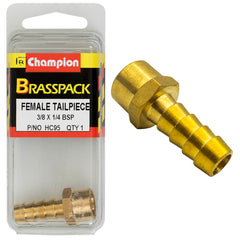 Champion - Hose Tails - Straight - Female - 3/8" x 1/4" | HC95