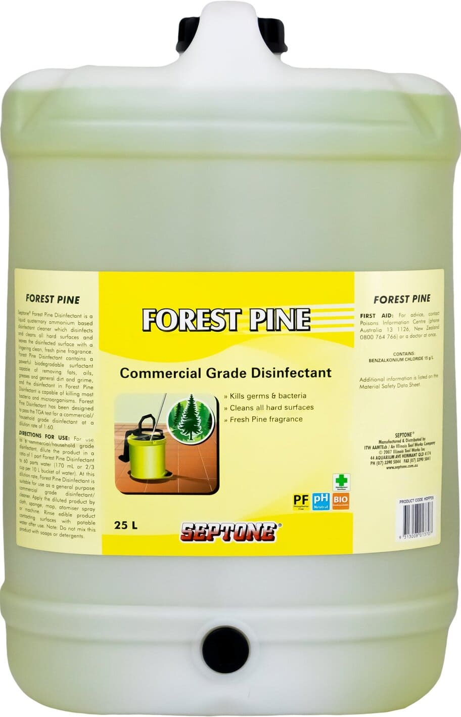 Septone - Forest Pine Commercial Grade Disinfectant 25l | HDFP25