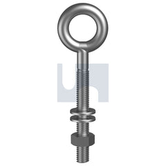 Hobsons - M8 x 100 304 STAINLESS NUT- 2 WASHERS EYE BOLT KIT (Pack of 1)
