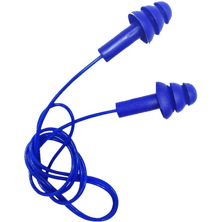 Maxisafe - Maxiplug Reusable Detectable Corded Earplug, Box 100 Pairs | HEC674