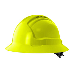 Maxisafe - Tuffgard Fullbrim Hard Hat - Ratchet Harness - Vented | HFB41RH-FY