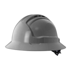 Maxisafe - Tuffgard Fullbrim Hard Hat - Ratchet Harness - Vented | HFB41RH-GRY