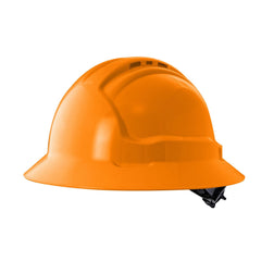 Maxisafe - Tuffgard Fullbrim Hard Hat - Ratchet Harness - Vented | HFB41RH-OR