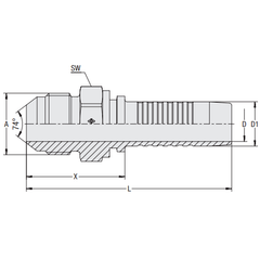 Hardie Hose - 5/8" Tail x 7/8" JICM | HFT-JIM-1014