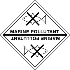 Uniform Safety Signs - 50x50mm - Self Adhesive - Pkt of 12 - Marine Pollutant | HLM114A