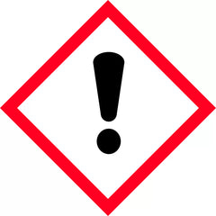 Uniform Safety Signs - 50x50mm - Self Adhesive - Roll of 250 - GHS - Exclamation Mark | HLM116.2PAP