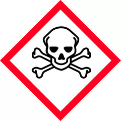 Uniform Safety Signs - 50x50mm - Self Adhesive - Roll of 250 - GHS - Toxic Picto | HLM116.4PAP