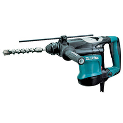 Makita Tools - 32mm SDS Plus Rotary Hammer 850W AVT (Keyless Chuck 10pc SDS-Plus Drill Bit/Chisel Set 5pc Multi Material Drill Bit Set) | HR3210CX01