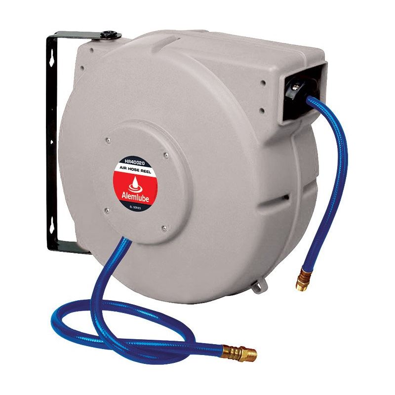 Alemlube - El Series Air Hose Reel, 15M X 10mm Id Pvc Hose | HR40010