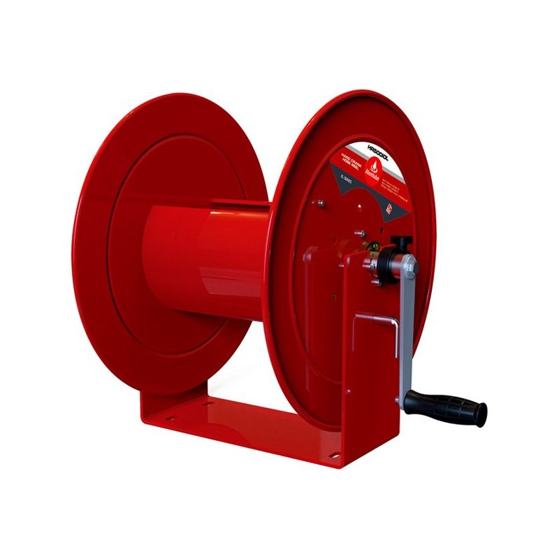 Alemlube - Hand Rewind Hose Reel, 12mm Id X 46M Capacity – Open – 4,000Psi | HR50020M