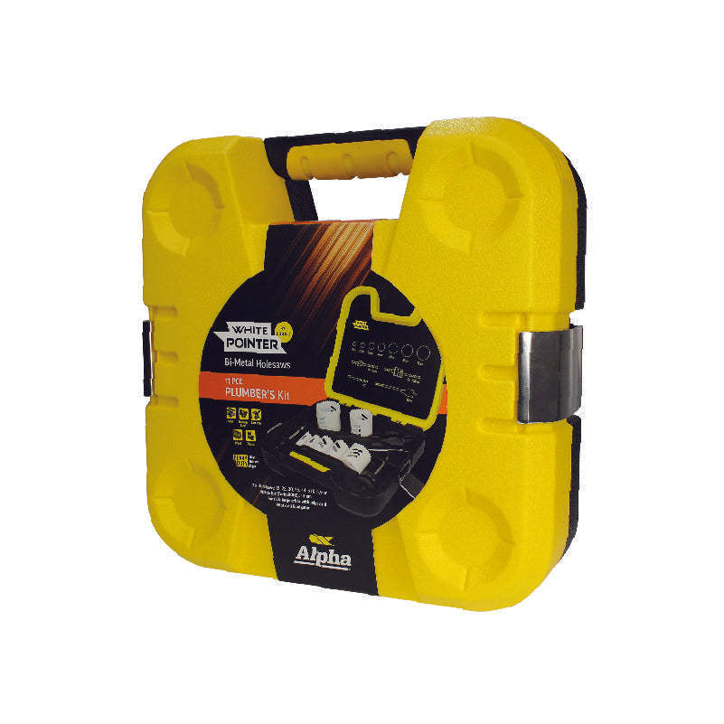 Plumbers 11 Piece: White Pointer Holesaw Kit