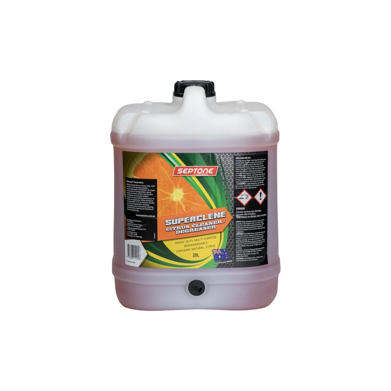 Septone - Superclene Citrus Degreaser / Cleaner 20l | HSS20
