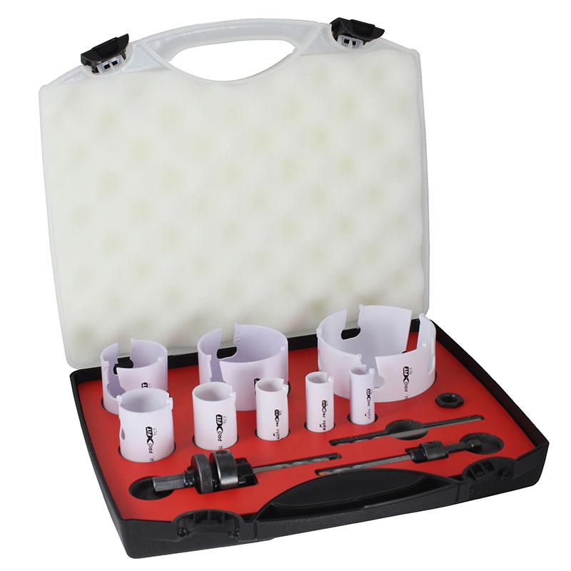 12pce TCT Multi-Purpose Holesaw Kit (20,22,25,32,40,51,70,92mm)