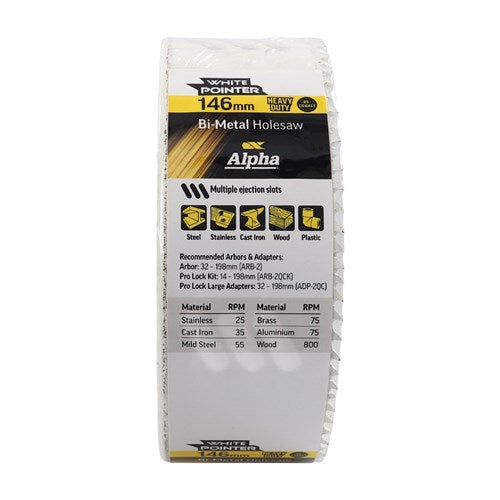 146mm Holesaw Bulk Wrapped