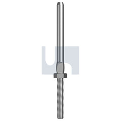 Hobsons - M10 x 6 - Terminal Swage Stud & nut - 316 Stainless - A4 | HTS16STM1006.0