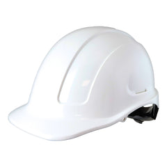 Maxisafe - Maxisafe White Unvented Hard Hat, Ratchet Harness | HUR581-W