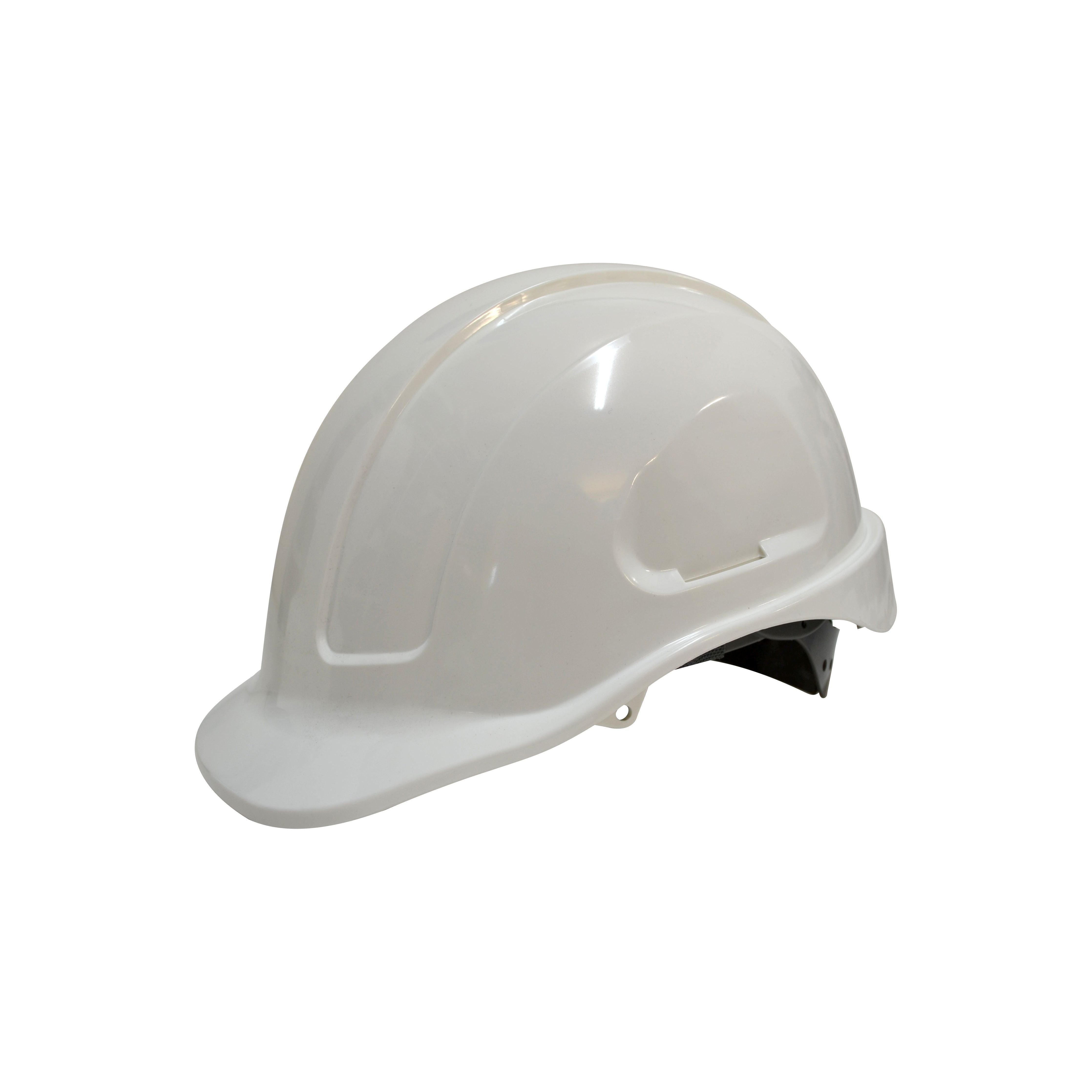 Maxiguard White Unvented Hard Hat, Sliplock Harness | HUS591-W