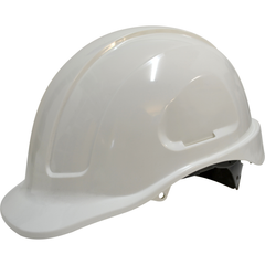 Maxiguard White Unvented Hard Hat, Sliplock Harness | HUS591-W