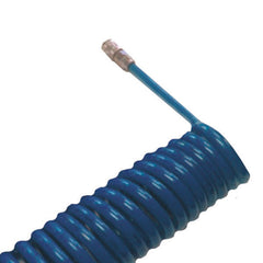 ITM - RECOIL PU AIR HOSE, BLUE, SINGLE ACTION FITTINGS, 5.5 X 8MM, 5MTR | HUZ5508-05BS