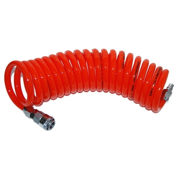 ITM - RECOIL PU AIR HOSE, ORANGE, SINGLE ACTION FITTINGS, 8 X 12MM, 10MTR | HUZ8012-100R