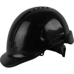 Maxisafe - Maxisafe Black Vented Hard Hat, Sliplock Harness | HVS590-BK