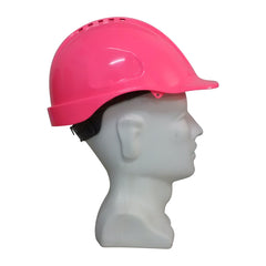 Maxiguard Pink Vented Hard Hat, Sliplock Harness | HVS590-P