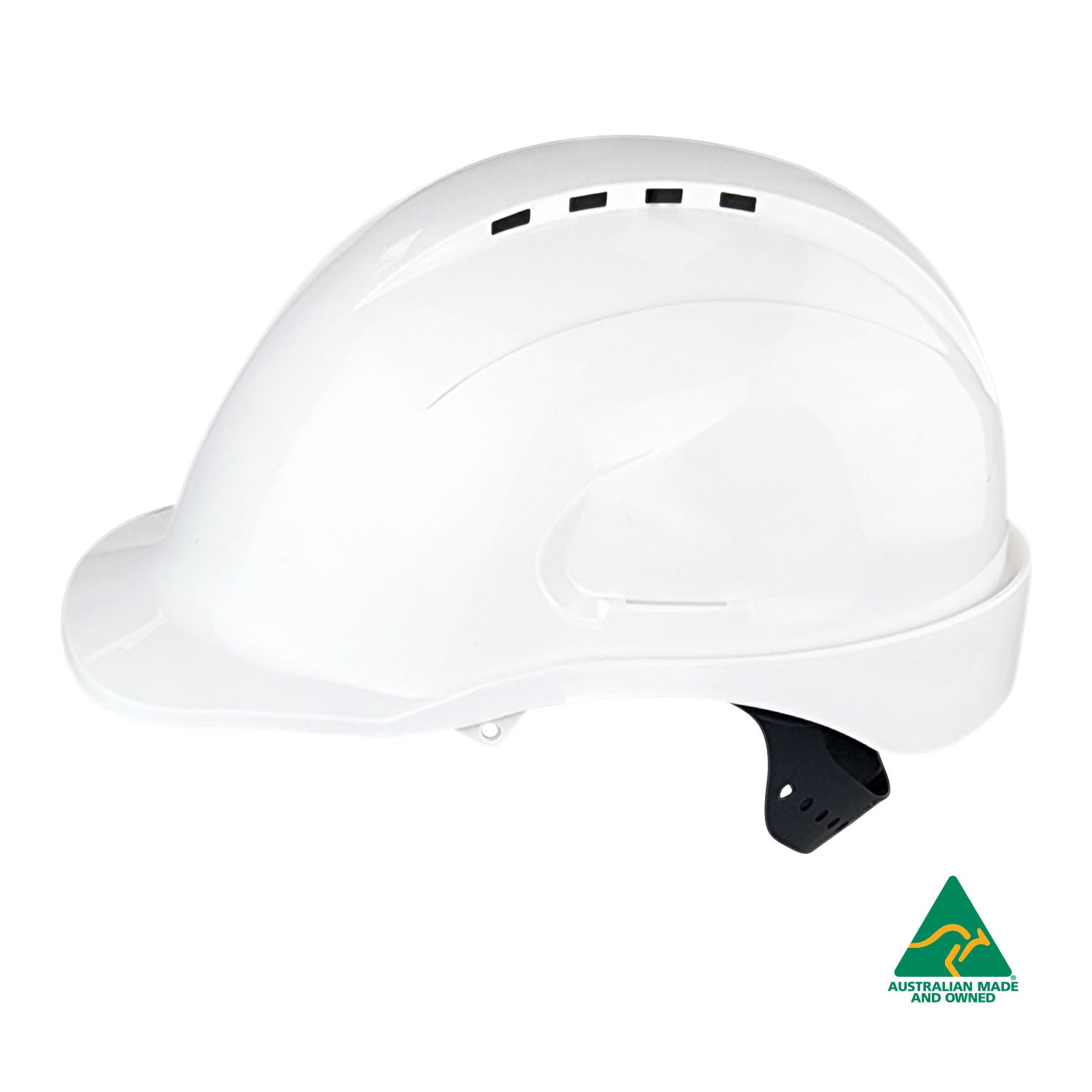 Maxiguard White Vented Hard Hat, Sliplock Harness | HVS590-W