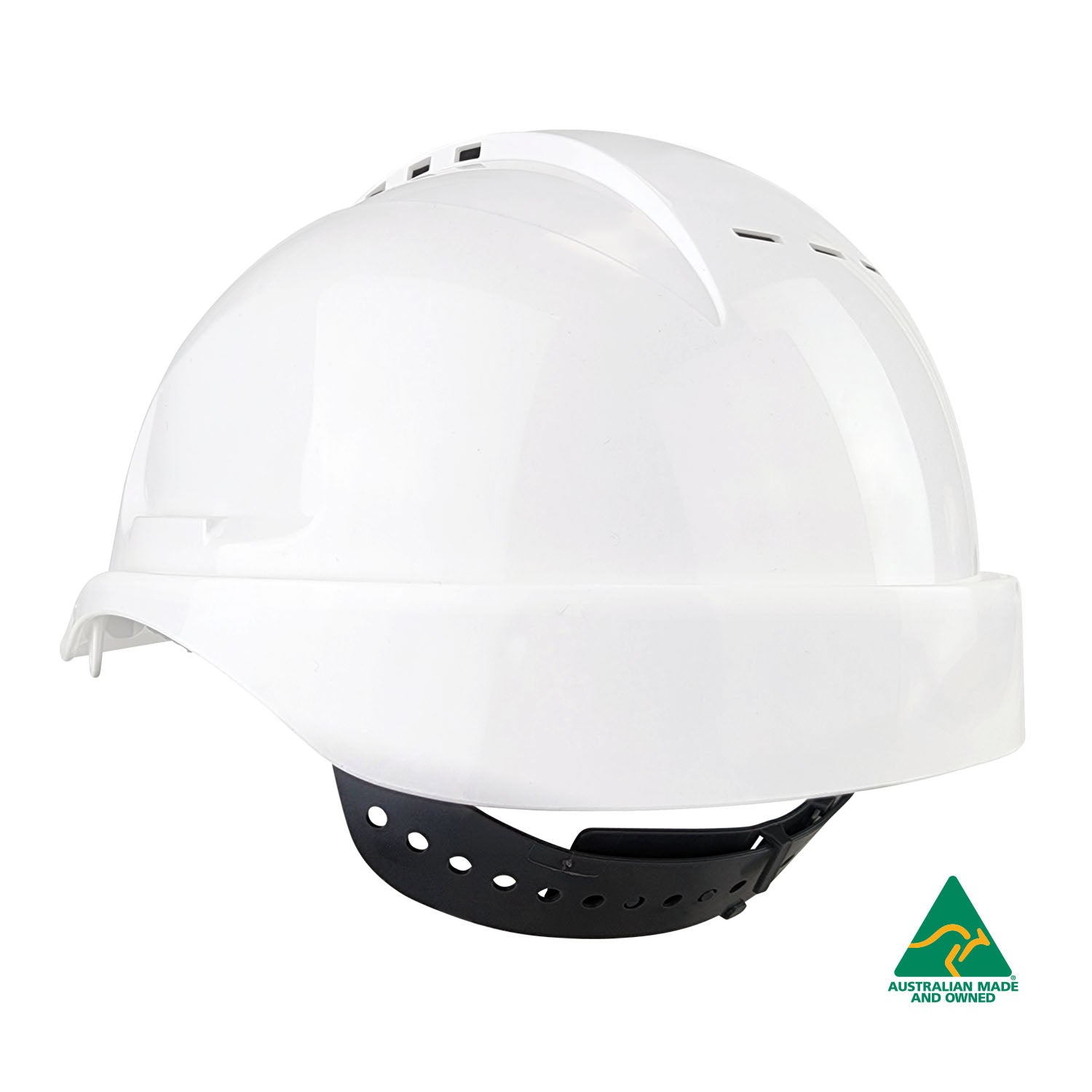 Maxiguard White Vented Hard Hat, Sliplock Harness | HVS590-W