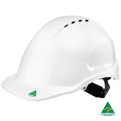 Maxisafe - Maxisafe Black Vented Hard Hat, Sliplock Harness | HVS590-BK