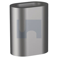 Hobsons - 3 x 6 x 1.6 - Nickel Plated Copper Ferrule Machine Wire Rope | Hxfem-01.6