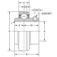 Timken - Insert Ball Bearing Inner Diameter 85mm | UC217