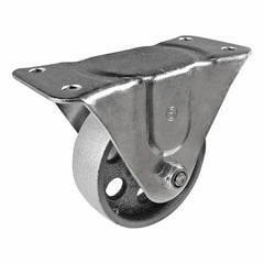 EHI - 100mm Cast Iron Fixed Plate Castor | I23A16G100