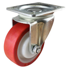EHI - 100mm Red Urethane Swivel Plate Castor | I32AZ50K100