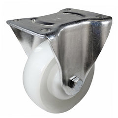 EHI - 100mm White Nylon Fixed Plate Castor | I33AZ48K100