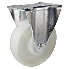 EHI - 125mm White Nylon Fixed Plate Castor | I33AZ48K125