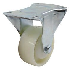 EHI - 80mm White Nylon Fixed Plate Castor | I33AZ48K80