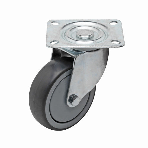 EHI - 125mm Grey Rubber Swivel Plate Castor | I42A34K125