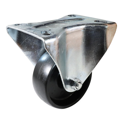 EHI - 80mm Black Poly Fixed Plate Castor | I43A00G80