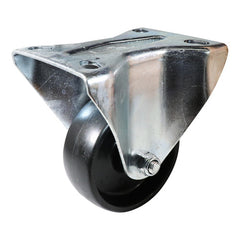 EHI - 80mm Black Poly Fixed Plate Castor | I43A00G80