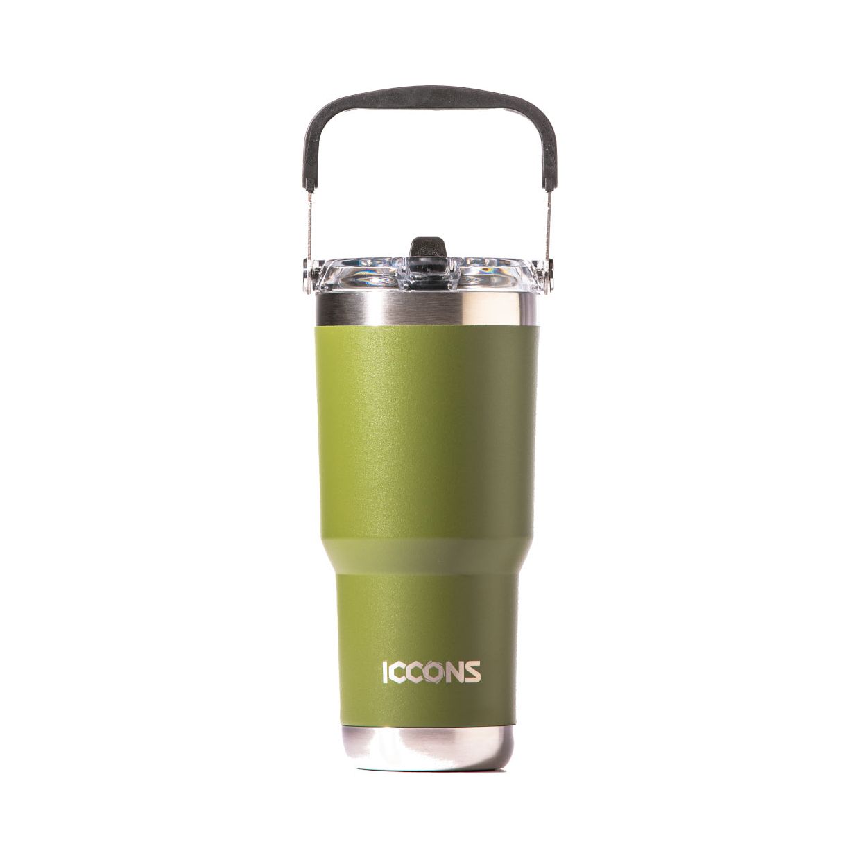 ICCONS® - Yabby 950Ml Tumbler With Handle & Sipper - Bush Green | ICYTUM950-BG 24 pcs