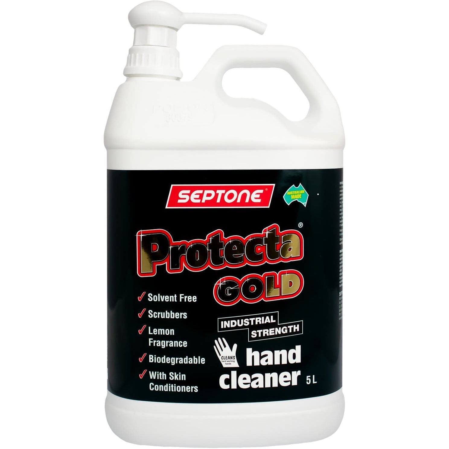 Septone - Protecta Gold Hand Cleaner Solvent Free 5l Pump Pack | IHGO5