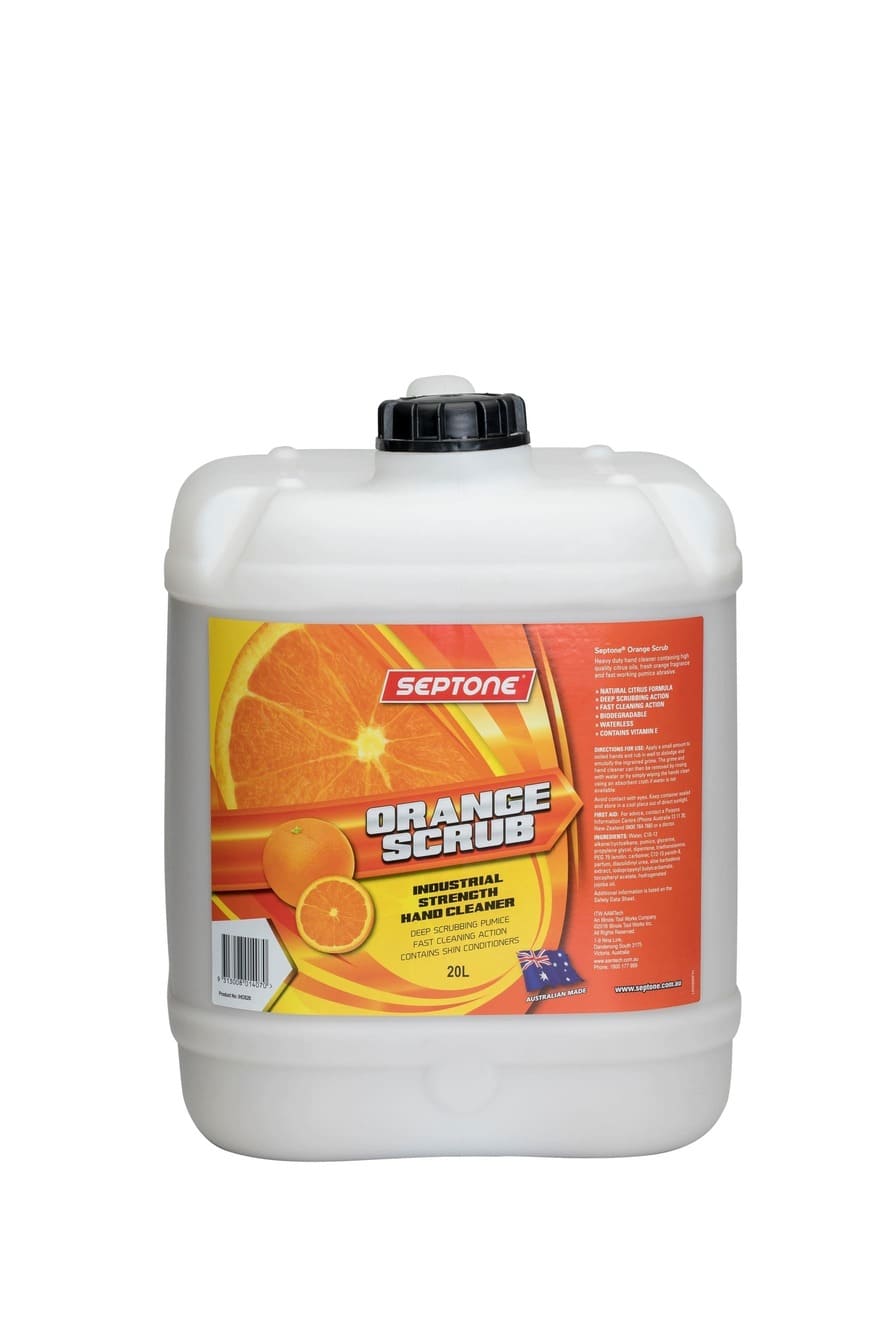 Septone - Orange Scrub Hand Cleaner + Pump 20l | IHOS20