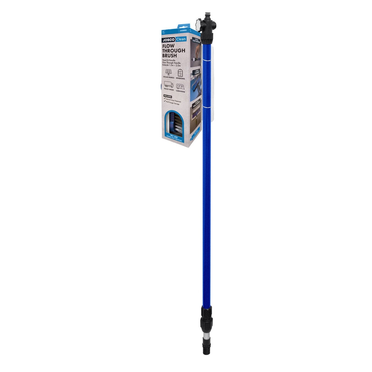 Josco - Brush Head & Handle Wash Flow Through 1.2m - 2.0m Josco Clean | J208693