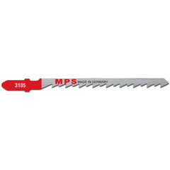 Alpha Jig Saw Blade CV, 100mm, 6 tpi, Ground, Euro Shank (x5)