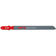 Alpha Jig Saw Blades HSS,100mm,8 tpi, milled, Euro shank (x5)