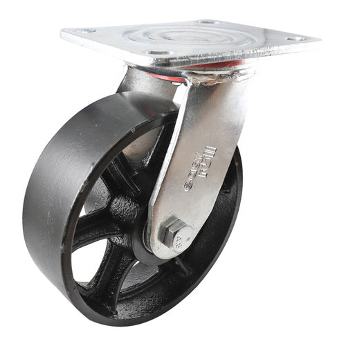 EHI - 100mm Cast Iron Swivel Plate Castor | J32AZ82K100