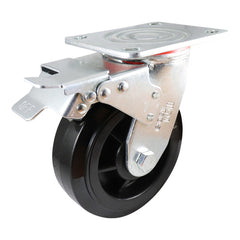 EHI - 125mm Black Nylon Swivel Plate Brake Castor | J32TZ87K125
