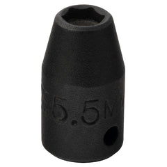 Action 5mm 1/4" Drive 6-point Metric Standard Magnetic Slide Impact Socket